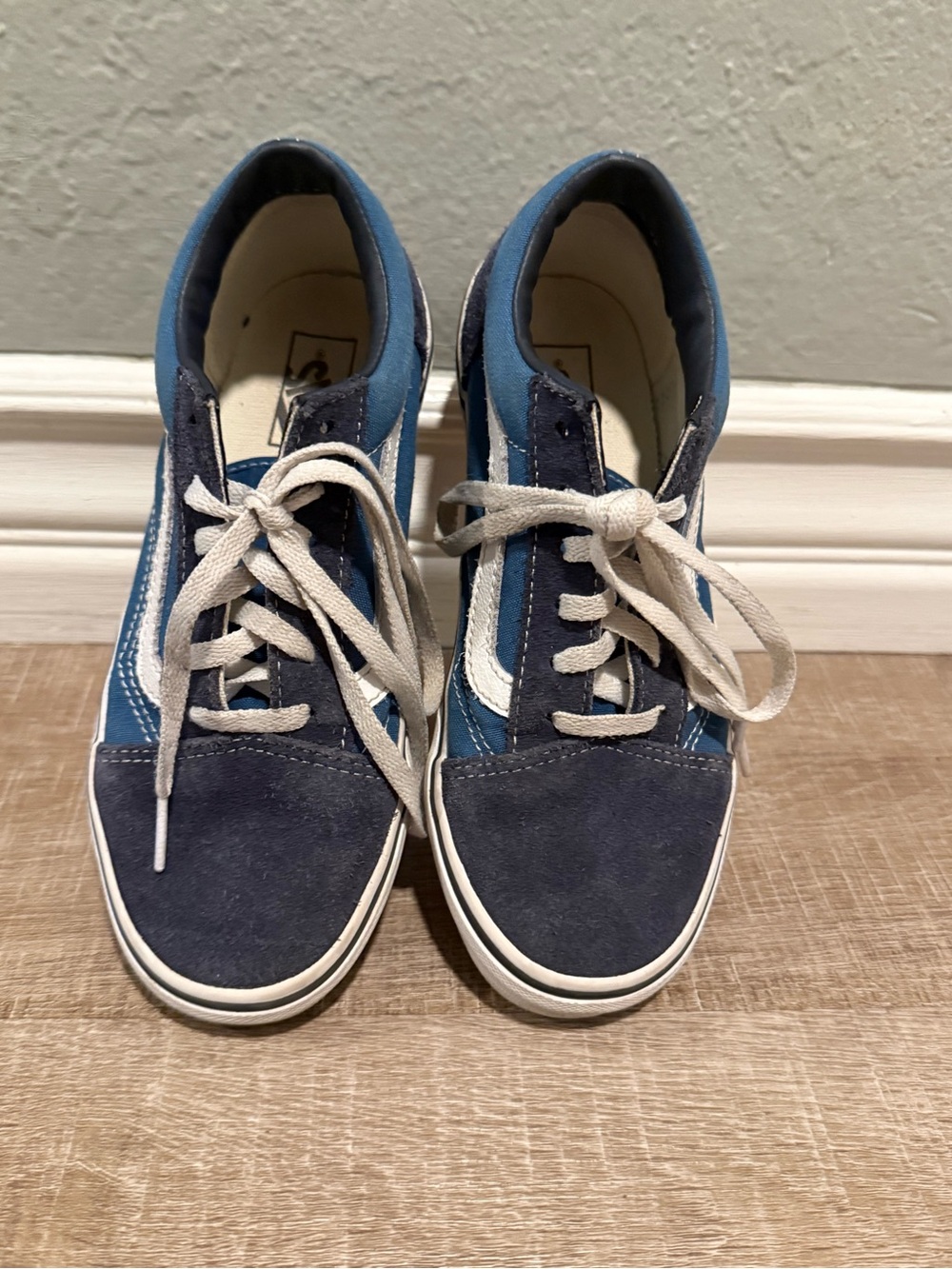 Vans Kids Old Skool Navy & Blue Low Top Sneakers